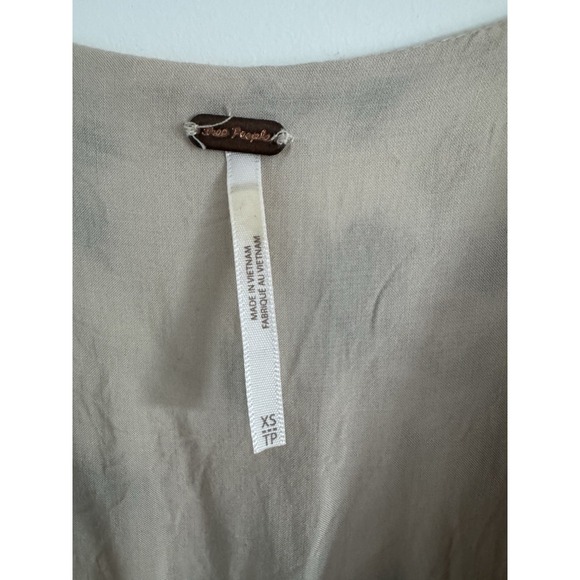 Free People Dress Rows of Roses Long Sleeve Boho Maxi Dress Women's Oversized - Picture 10 of 13